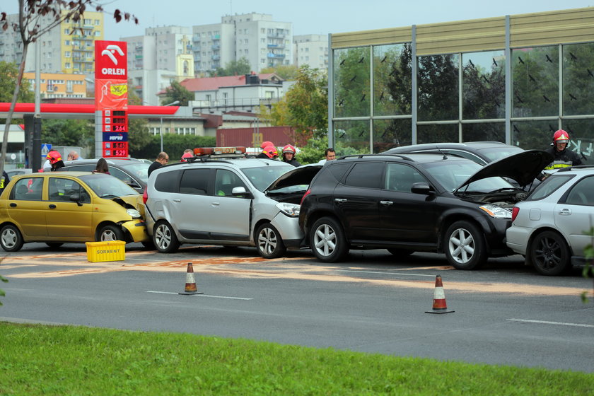 Karambol na Włókniarzy 