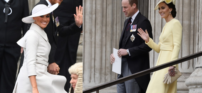 Meghan kontra Kate - wizerunkowe starcie księżnych na jubileuszu królowej Elżbiety II. FOTO