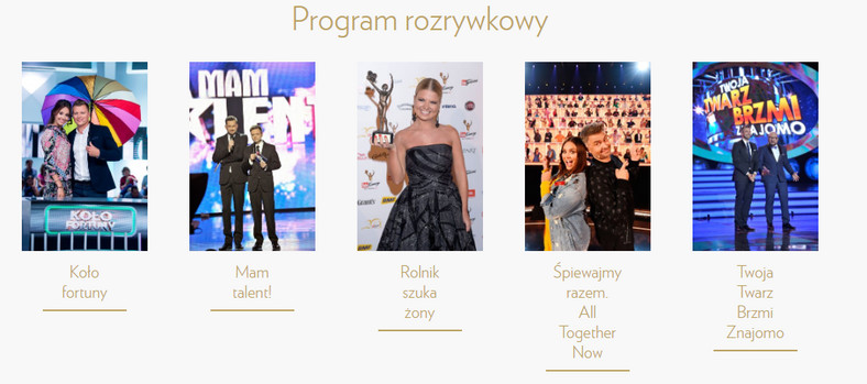  Telekamery 2019 - Program rozrywkowy