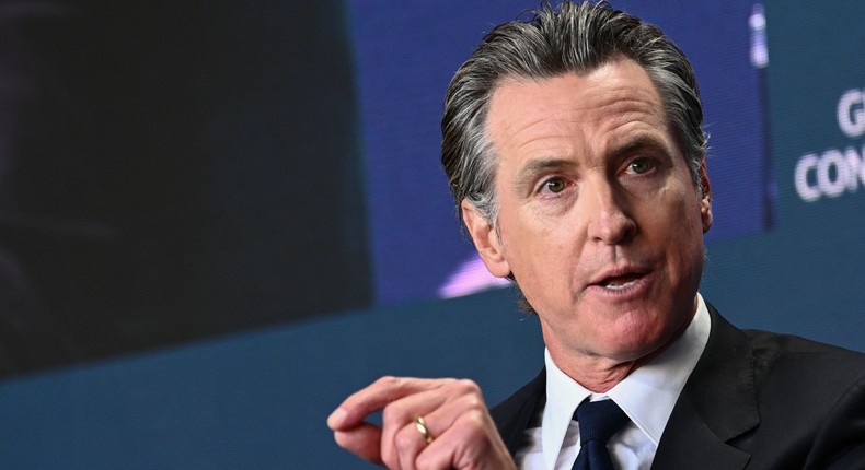 California Gov. Gavin Newsom has embraced the QR code.Patrick T. Fallon / AFP via Getty Images