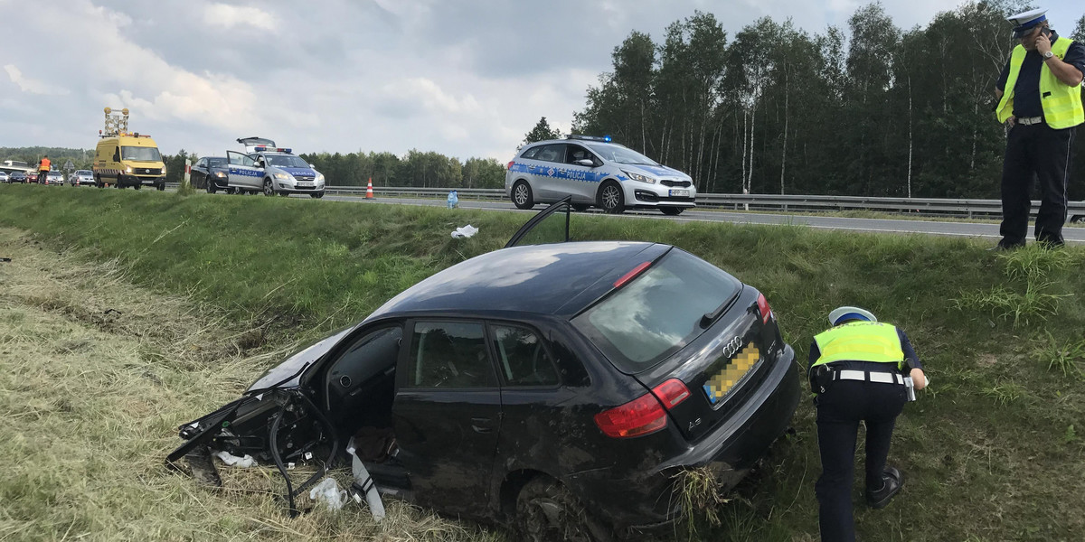 Policja szuka świadków tego wypadku na A-4 w Jaworznie