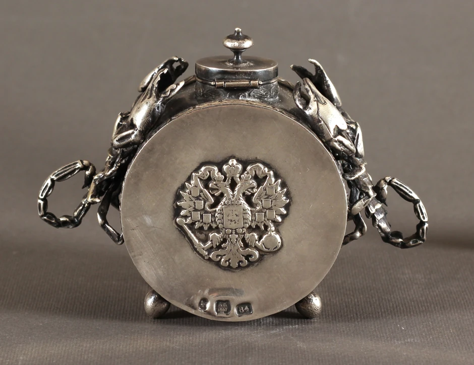 Srebrna mastionica, Rusija, 1867. (majstor Aleksej S. Kulikov), 1867, 600 €