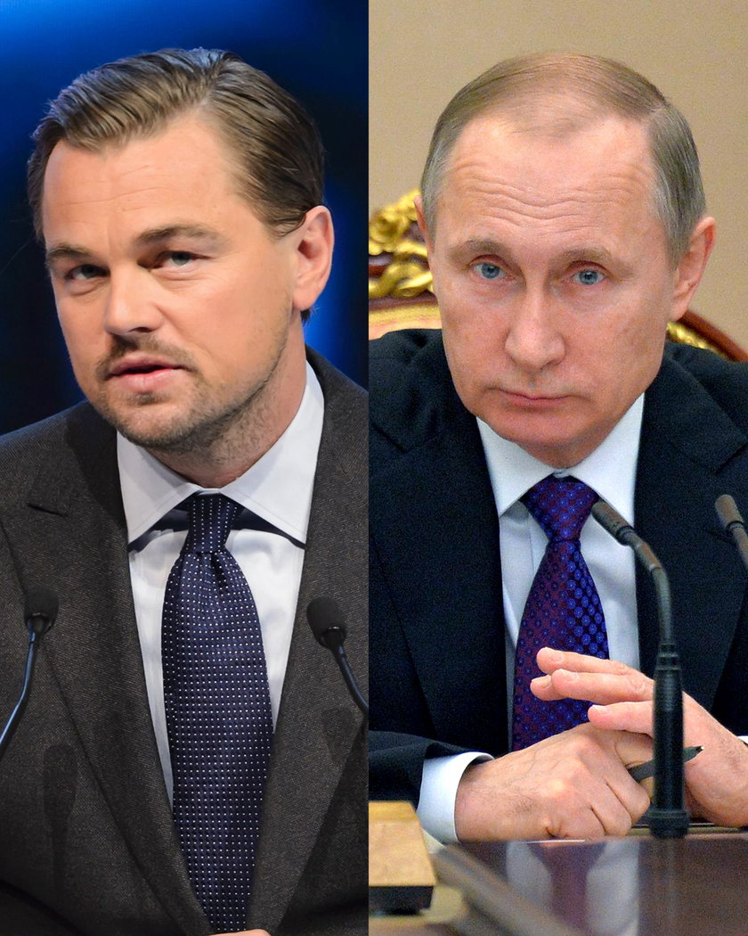 Leonardo DiCaprio i Władimir Putin