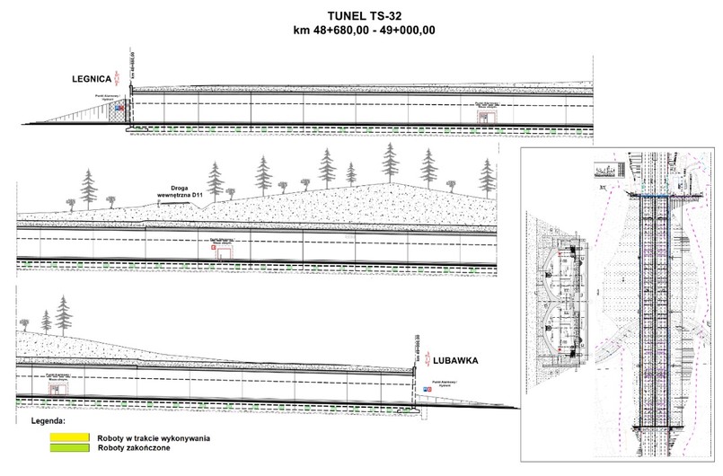 Tunel w ciągu drogi ekspresowej S3
