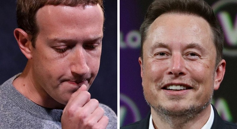 Mark Zuckerberg and Elon Musk.Drew Angerer via Getty Images; Chesnot via Getty Images