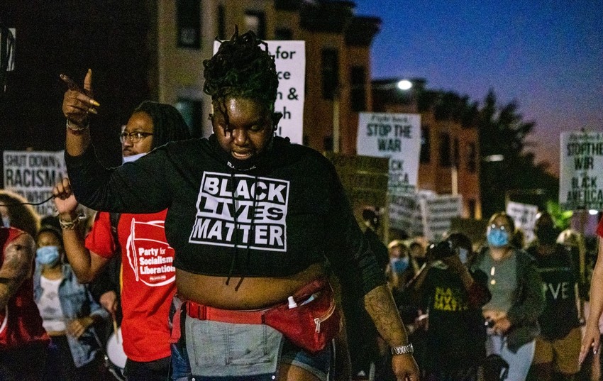 Antirasistički protest solidarnosti u Bostonu zbog ranjavanja Džejkoba Blejka 
