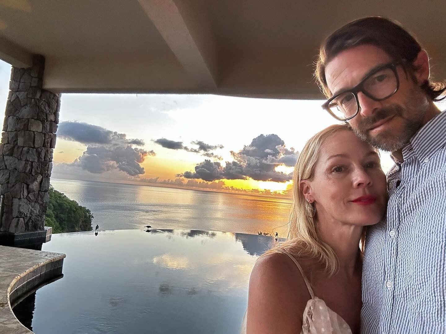 Herečka Jennie Garth s manželom Daveom.