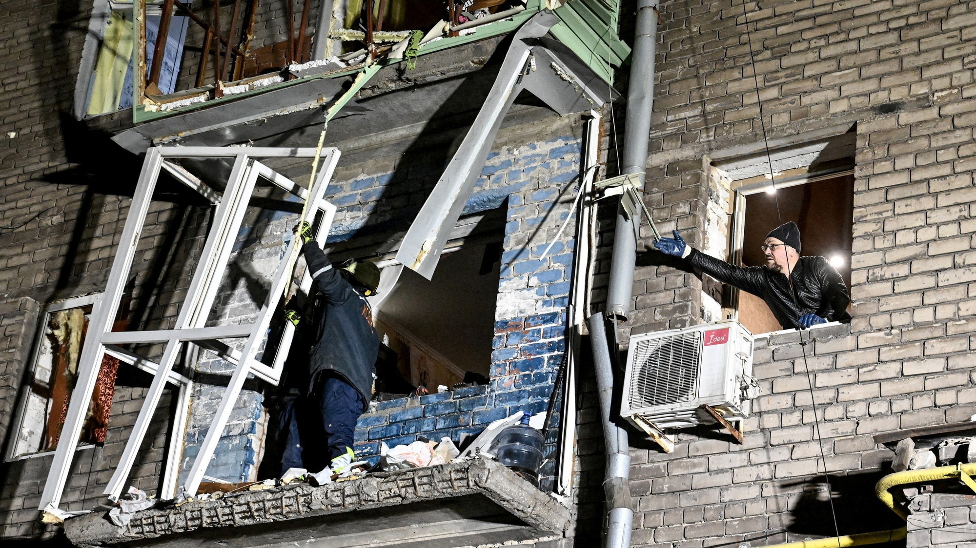 Dôsledky útoku ruského dronu v Záporoží