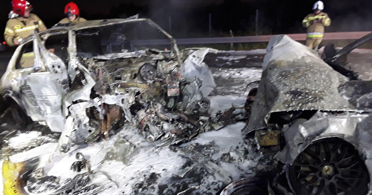 Tragiczny wypadek na A1: kierowca pod prąd zginął w zderzeniu