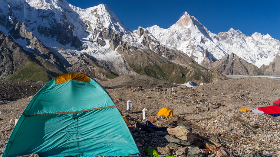 Obóz przed szczytem Masherbrum