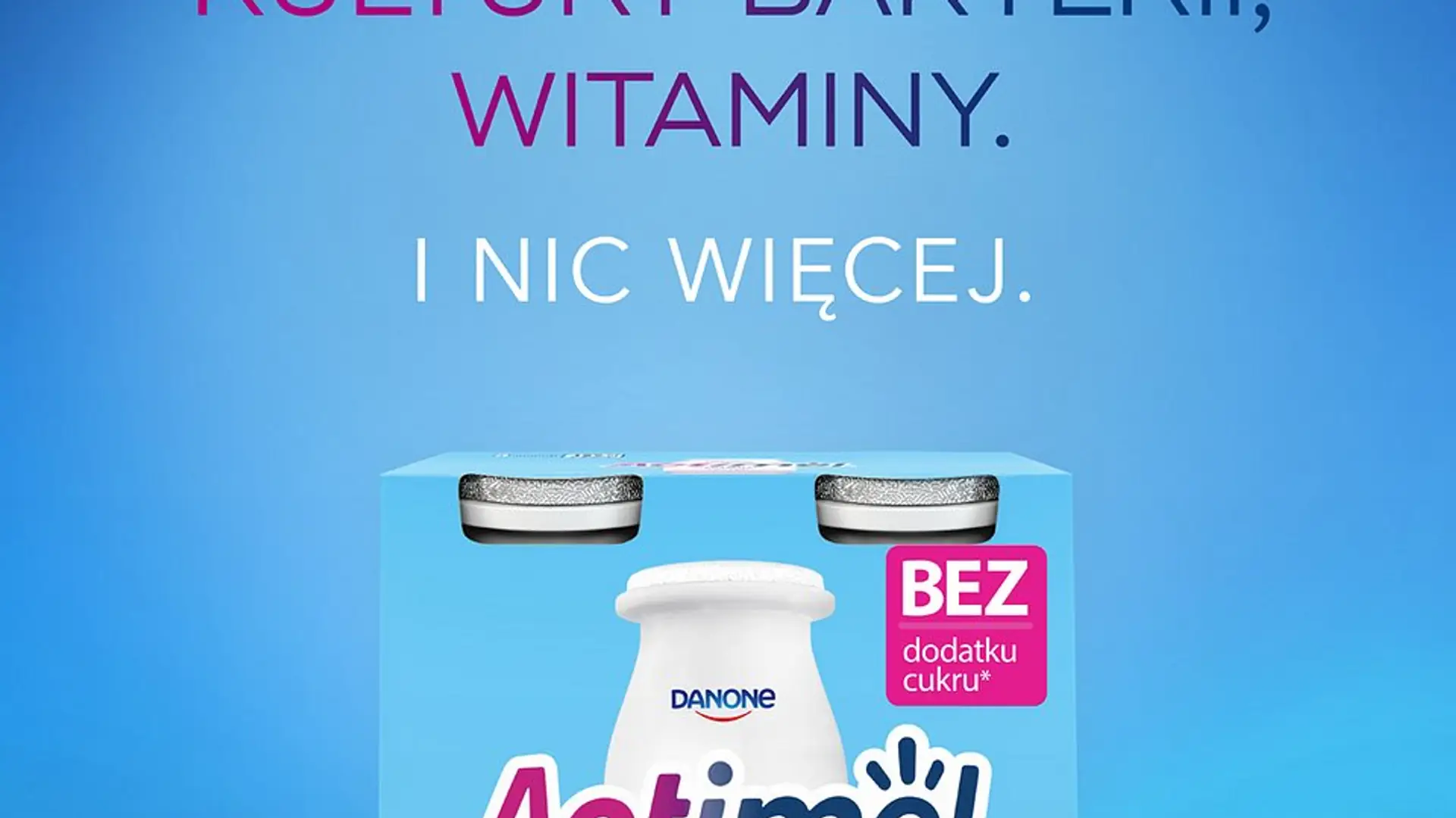 Nowy Actimel bez dodatku cukru