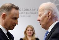 Andrzej Duda i Joe Biden