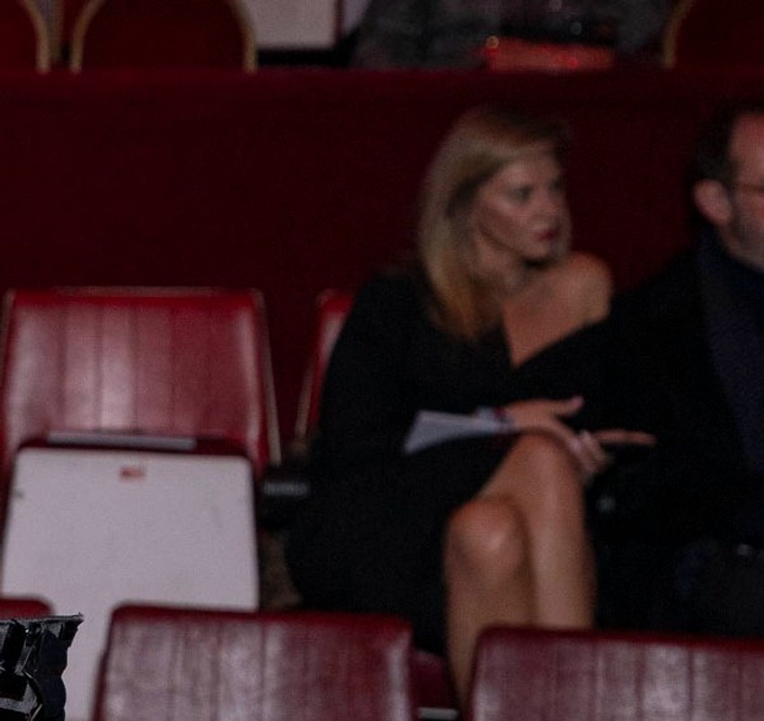 Melina Džinović sa verenikom na reviji u Parizu