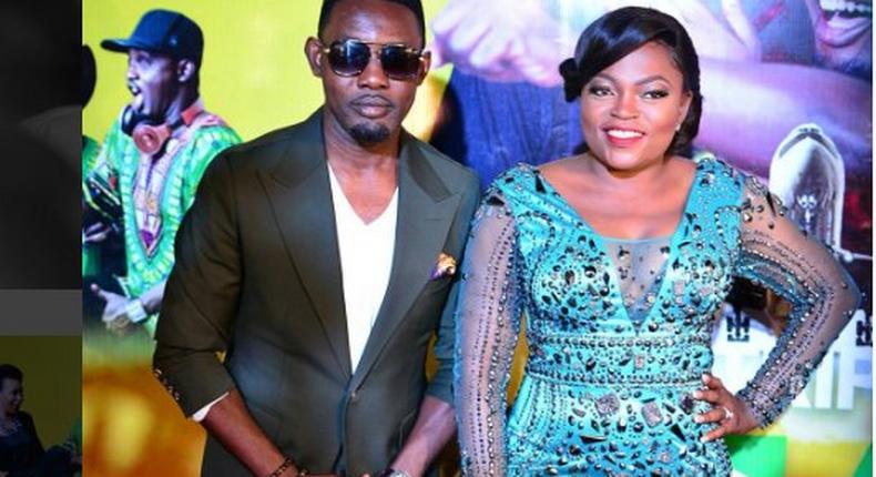 AY Makun and Funke Akindele at A Trip to Jamaica premiere 