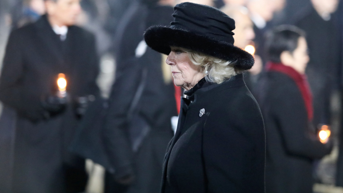 Księżna Camilla na uroczystości 75. rocznicy wyzwolenia obozu Auschwitz-Birkenau