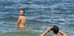 Polska modelka pozowała topless mężowi