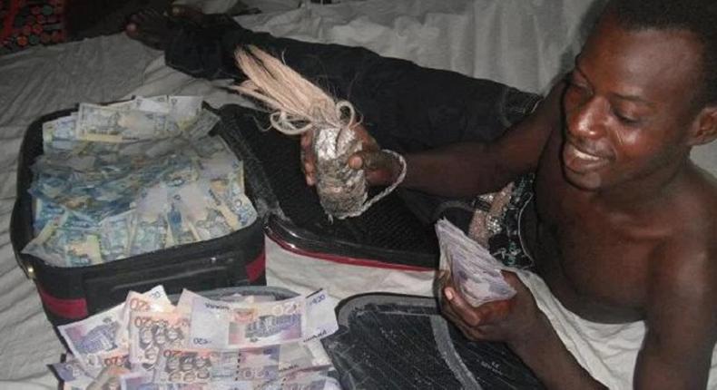 A typical Ghanaian money ritualist