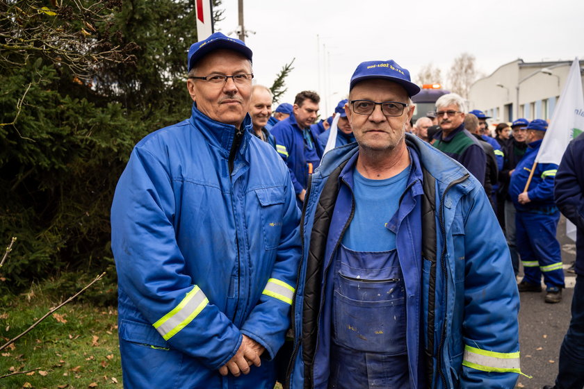 Protest w Łodzi. Czego domagają się pracownicy Grupowej Oczyszczalni Ścieków?