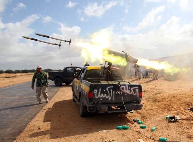 Pociski wystrzlone przez powstańców  podczas walk o Syrtę