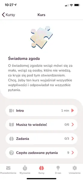 &quot;Co z tym seksem?&quot; tak wygląda aplikacja / zrzut ekranu