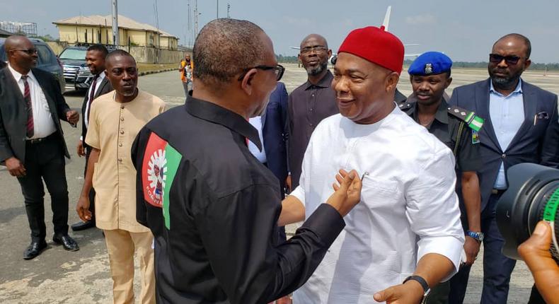 Uzodinma welcomes Peter Obi in Imo State