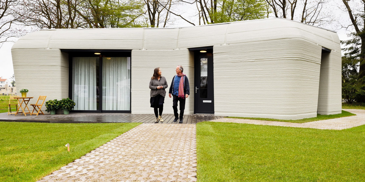 Betonowy dom wydrukowany w 3D dzięki Project Milestone/Bart van Overbeeke