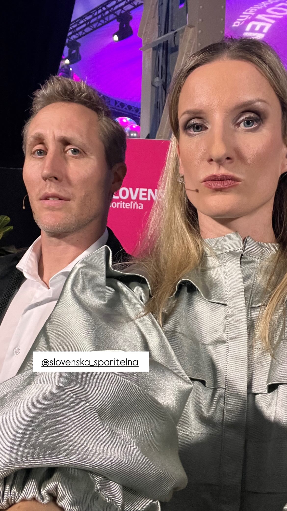 Moderátorská dvojica Sajfa a Adela Vinczeová.