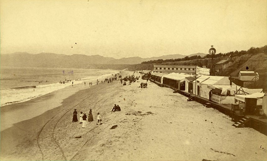 Północna plaża w Santa Monica, 1880 rok