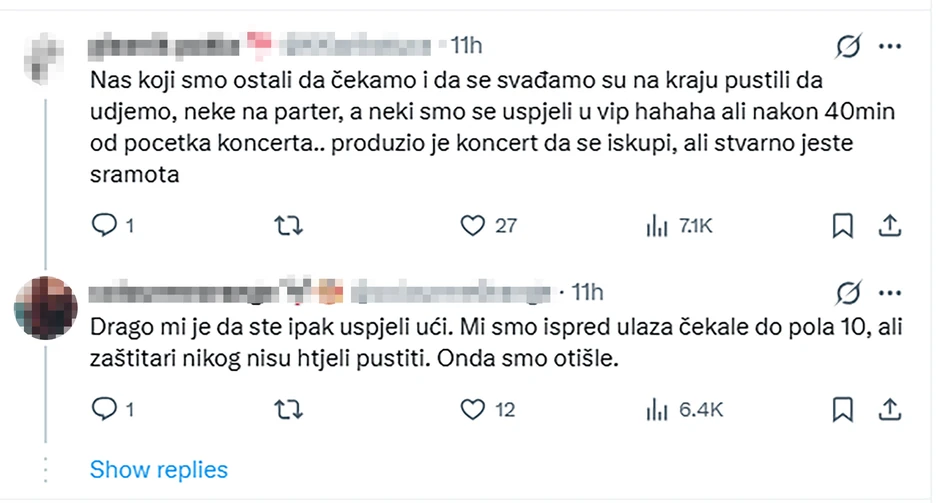 Komentari nakon Čolinog koncerta