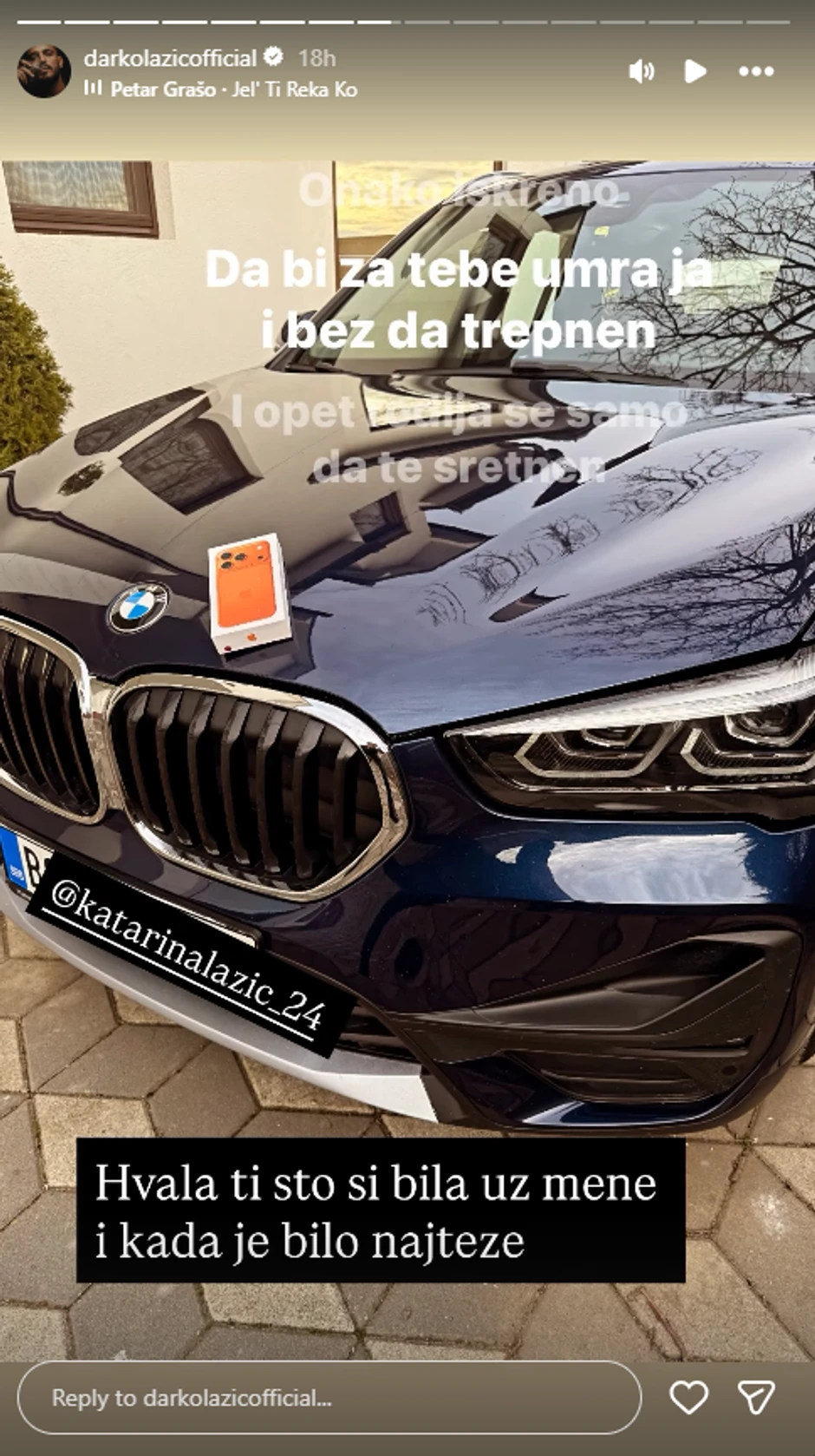 Darko Lazić kupio Katarini automobil