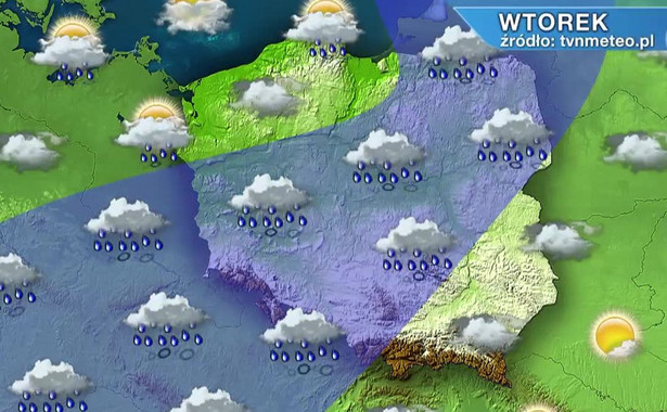 Od wtorku pogorszenie pogody. Ochłodzi się, będzie padać. PROGNOZA POGODY