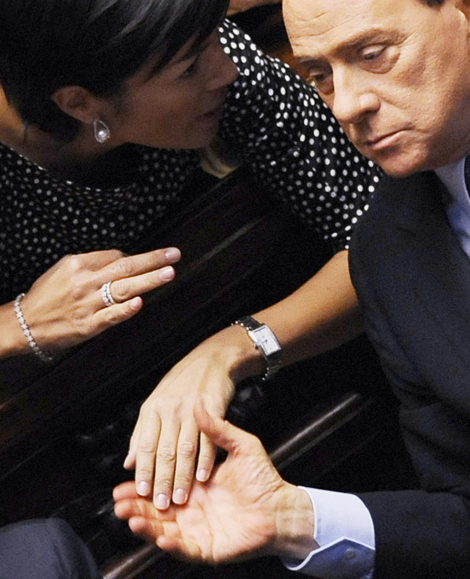 Mara Karfanja i Silvio Berluskoni