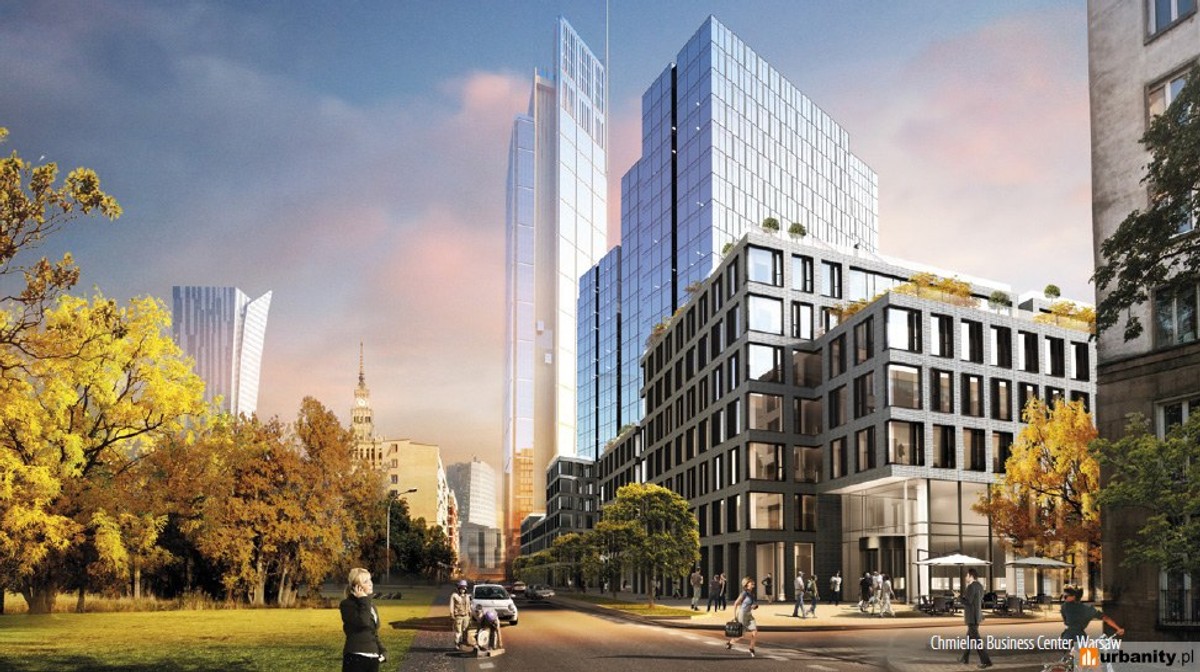 Chmielna Business Center - wstępne wizualizacje, źródło: Urbanity.pl