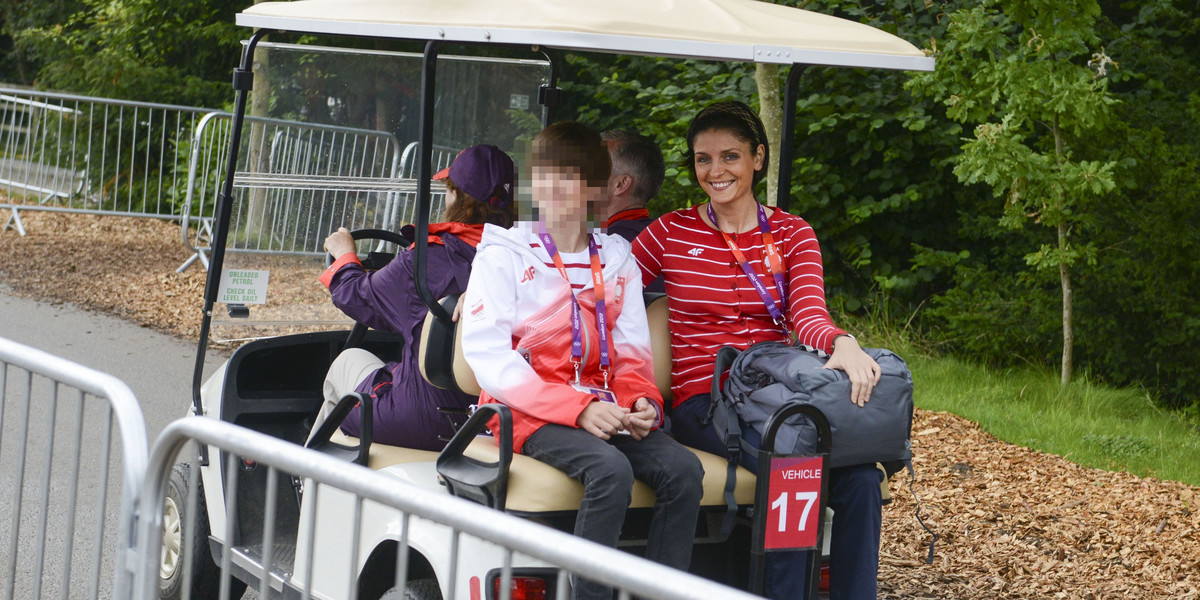 Joanna Mucha z synem na Olimpiadzie