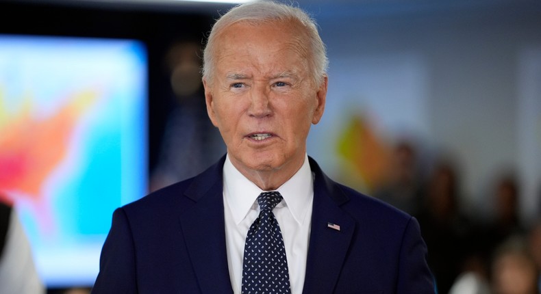 President Joe Biden during a visit to the DC Emergency Operations Center in Washington on July 2, 2024.AP Photo/Evan Vucci