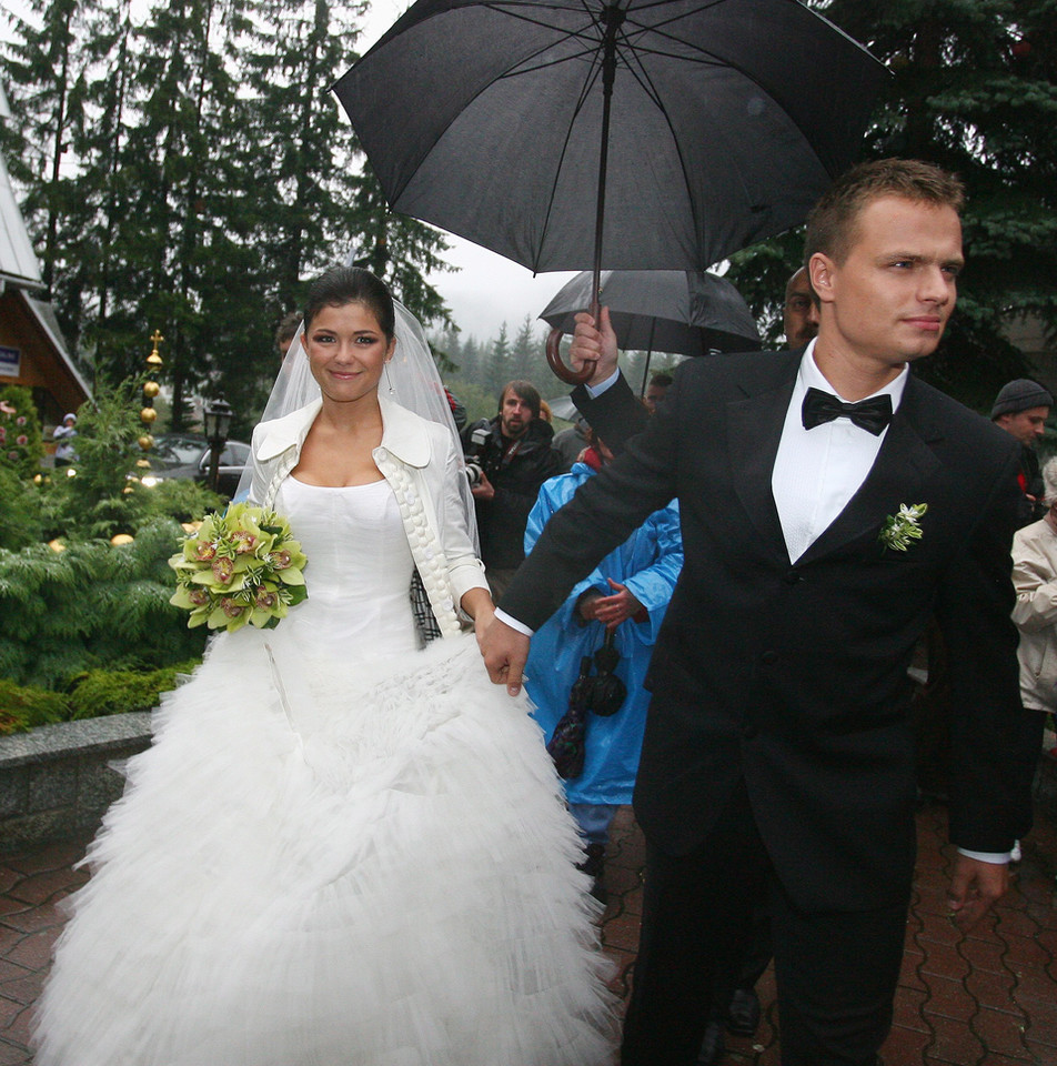 Katarzyna Cichopek i Marcin Hakiel w dniu ślubu