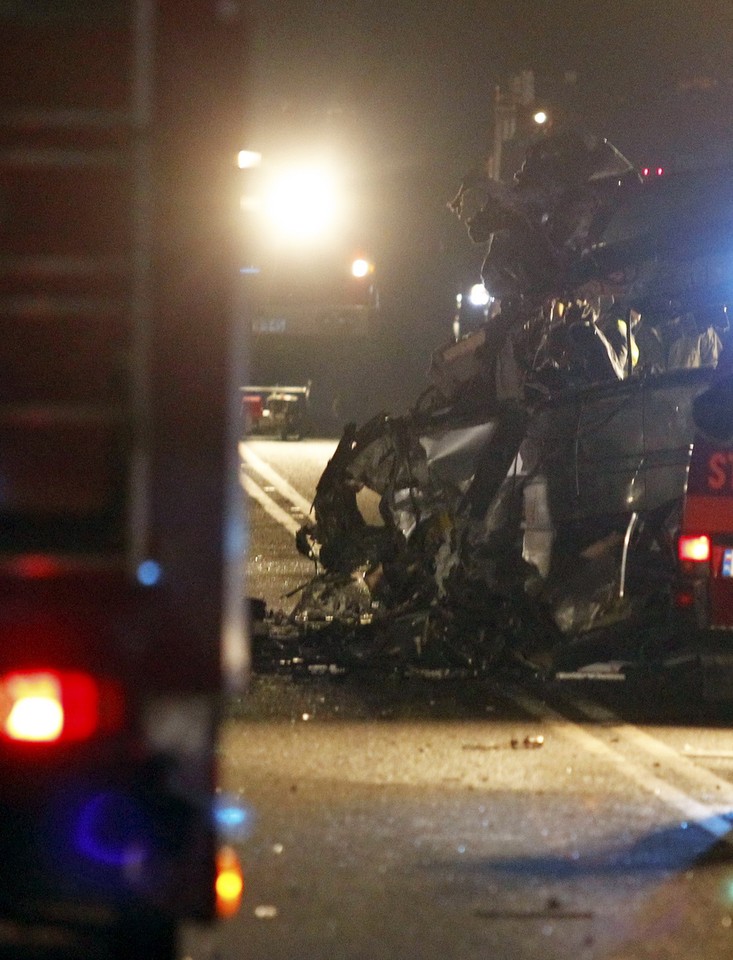 PRZYBĘDZA TRAGICZNY WYPADEK BUSA