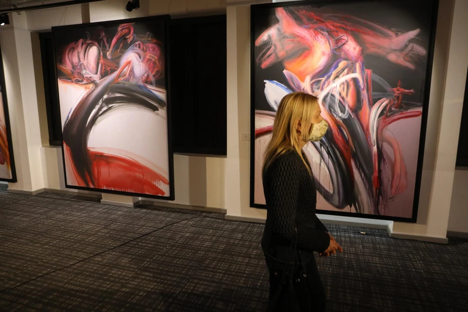 Njegove slike u izložbenom prostoru