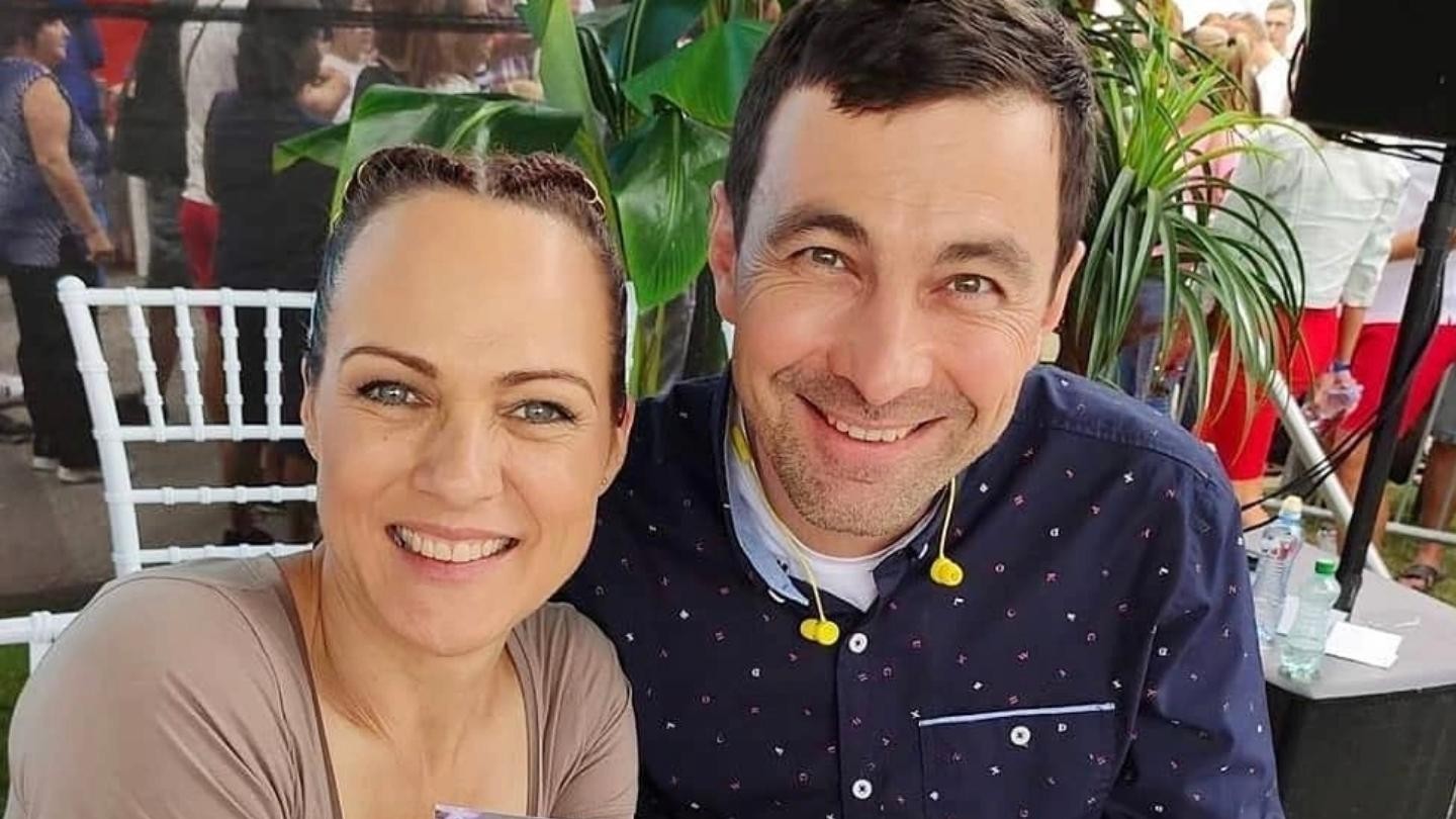 Adriana Kneissl a Daro Richter počas Dňa otvorených dverí v Markíze. 