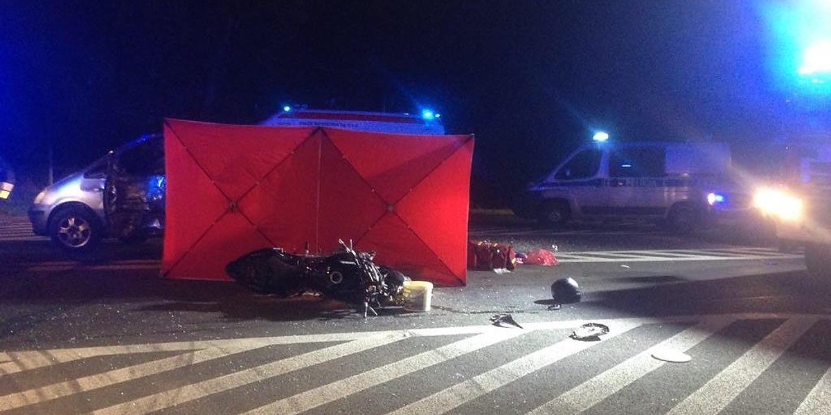 Wypadek w Mirocinie. Zginął 31-letni motocyklista