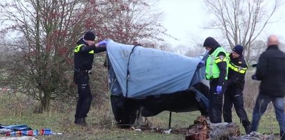 Młody Polak koczował w namiocie w Holandii. Doszło do dramatu