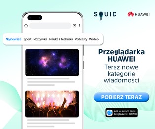 Aplikacja SQUID News ma nowe kanały. Więcej treści dla użytkowników Huawei