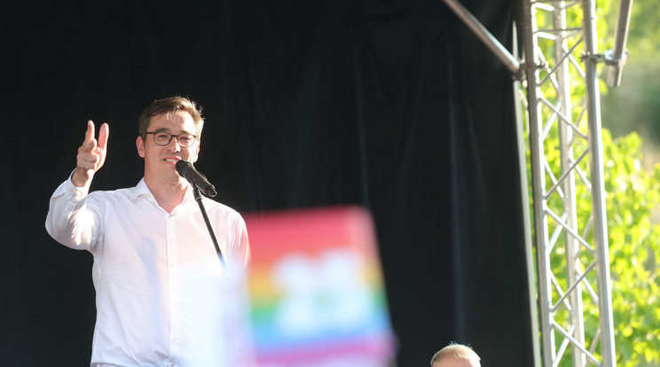 Karácsony Gergely a Pride-on / Fotó: Varga Imre