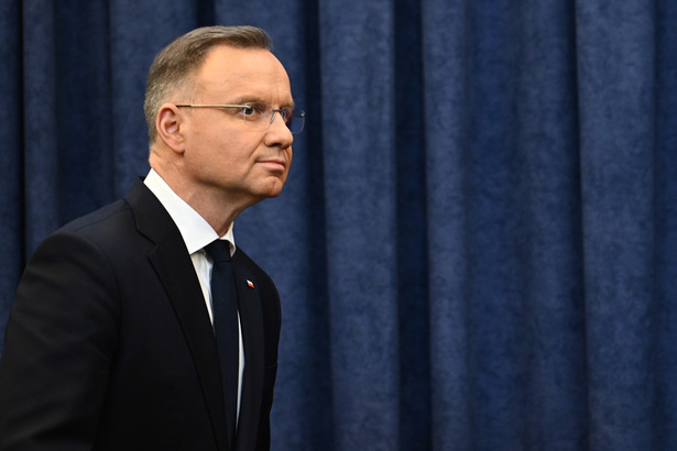 Prezydent Andrzej Duda podczas konferencji prasowej po posiedzeniu Rady Gabinetowej