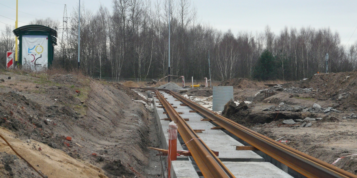 Nowe torowisko tramwajowe