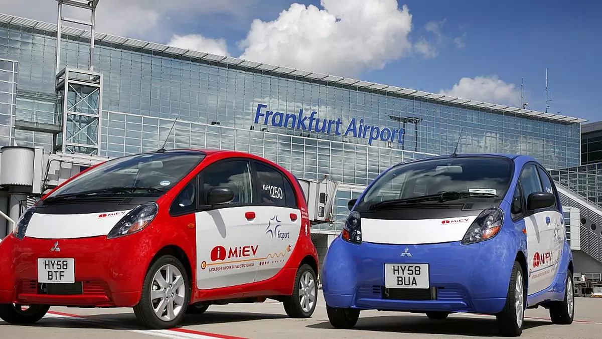 Mitsubishi i-MIEV rozpoczyna służbę na lotnisku we Frankfurcie