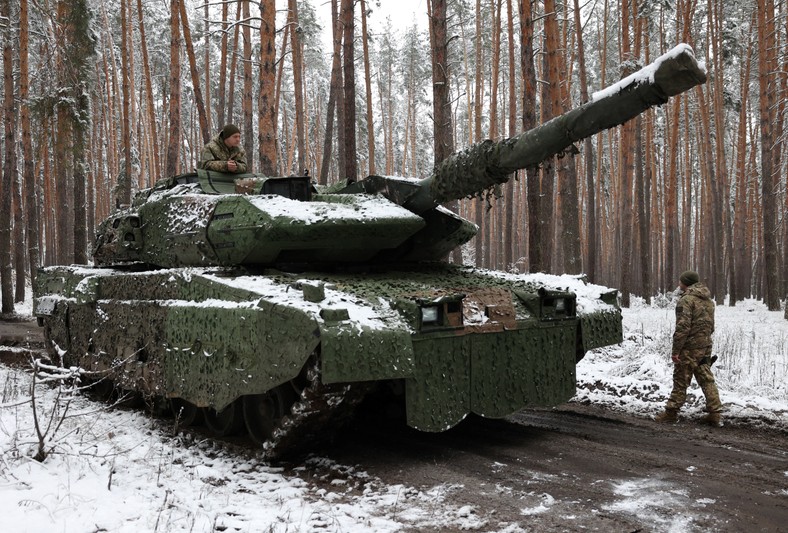 Ukrainian soldiers near Donetsk.