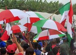 PDP protesters storm INEC office as APC leads with 48,595 margin in Edo election