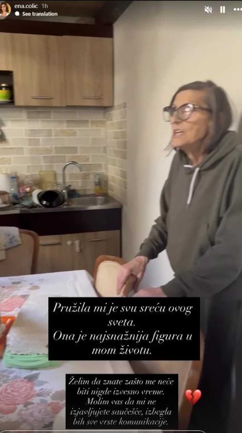 Ena Čolić objavila tužnu vest