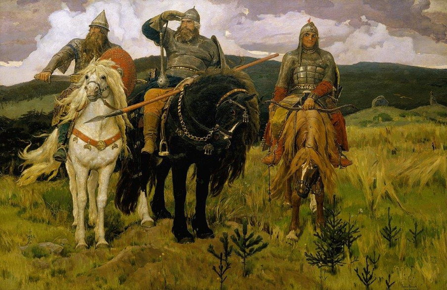 Mocarze, obraz Wiktora Wasniecowa z 1898 roku (domena publiczna)
